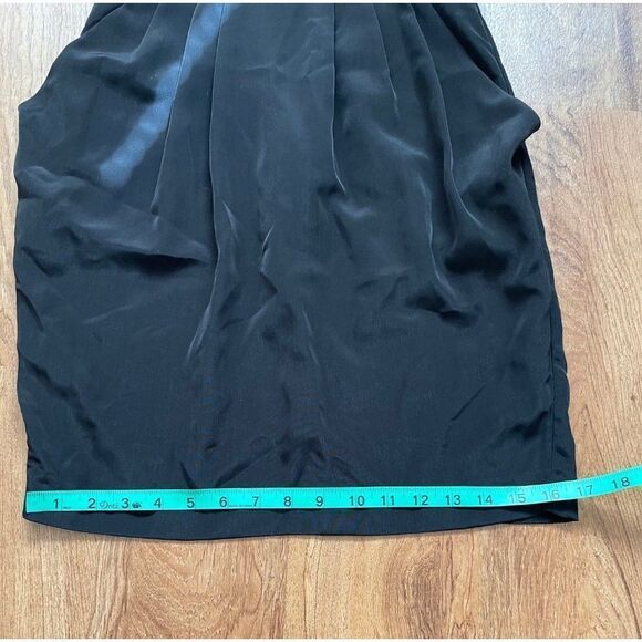 H&M light pink and black color block pleated dress Sz 4 - Picture 9 of 9